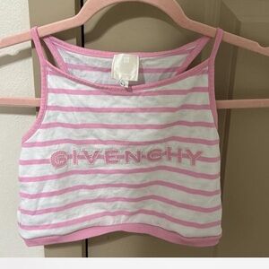 Givenchy Kids Pink and White Striped Camisole